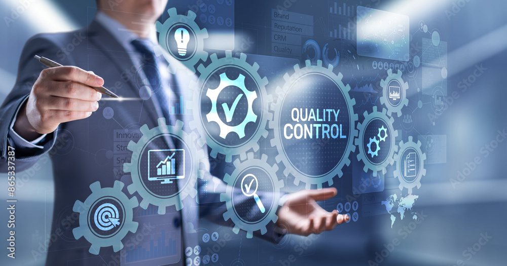 Quality control assurance standards business technology concept. Quality control assurance standards business technology concept.