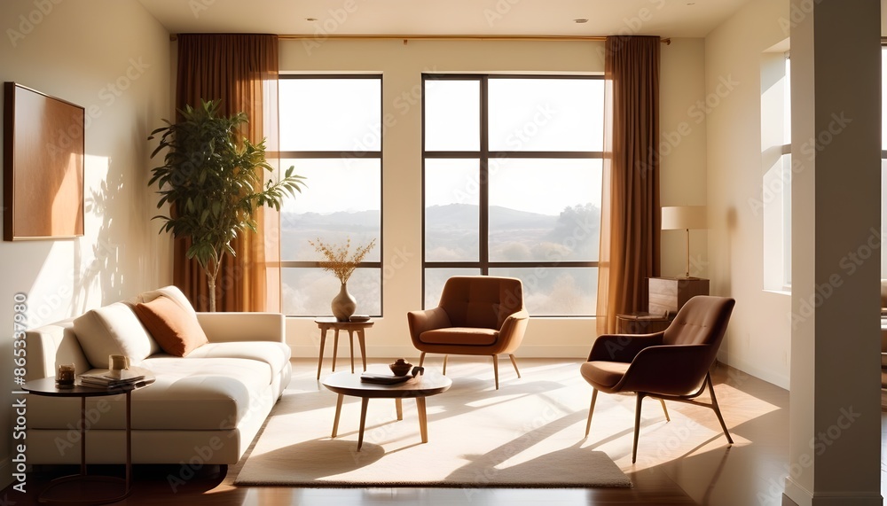 Photo interior modern design room 3d illustration Photo interior modern design room 3d illustration
