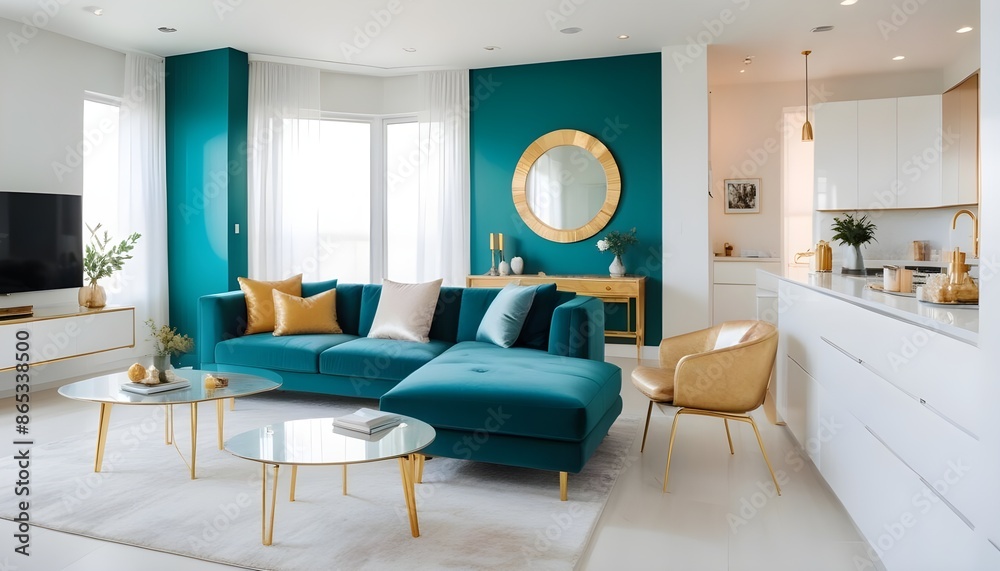 Photo interior modern design room 3d illustration Photo interior modern design room 3d illustration