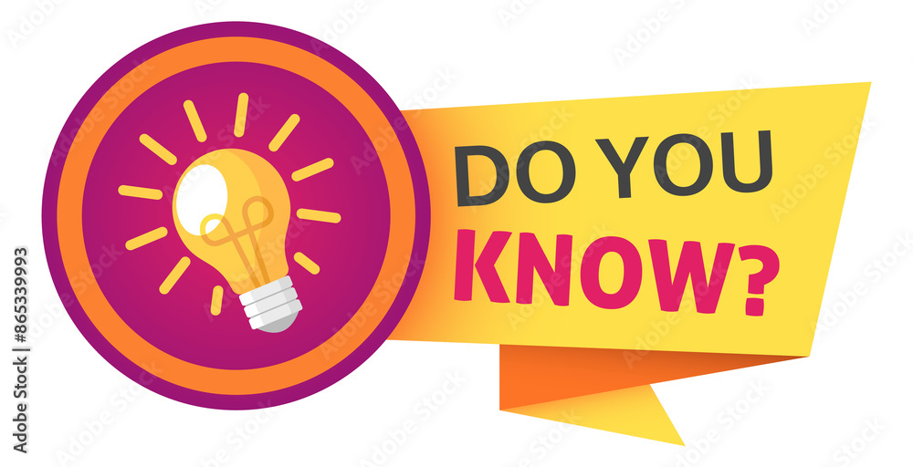 © YummyBuum - Do you know paper speech bubble. Web tag