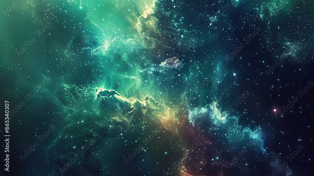 Cosmic Nebula with Galaxies and Stars. Deep Space Shining Stars in Night Sky, Constellation Star Field, Galaxy Cosmic Nebula with Galaxies and Stars. Deep Space Shining Stars in Night Sky, Constellation Star Field, Galaxy