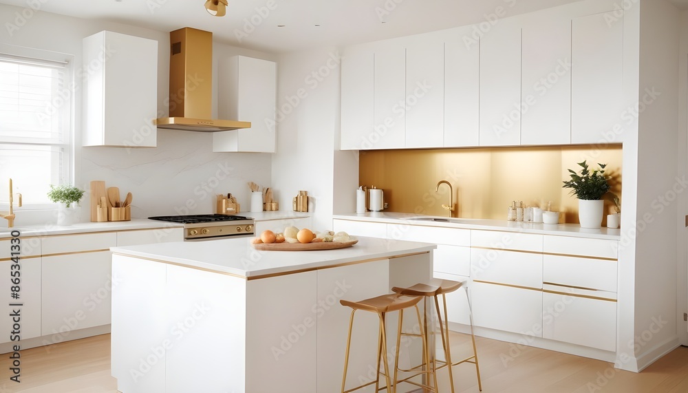 Fototapeta premium Photo interior modern design room 3d illustration