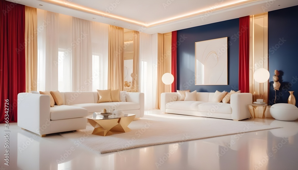 Photo interior modern design room 3d illustration Photo interior modern design room 3d illustration