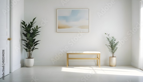 Photo interior modern design room 3d illustration