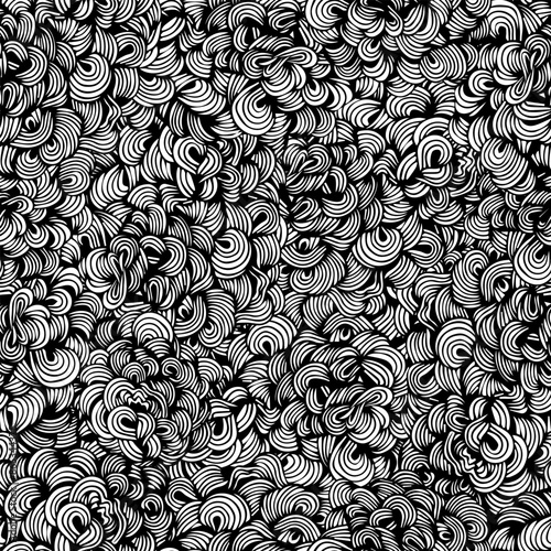 abstract uniform endless ornament. black and white seamless wallpaper