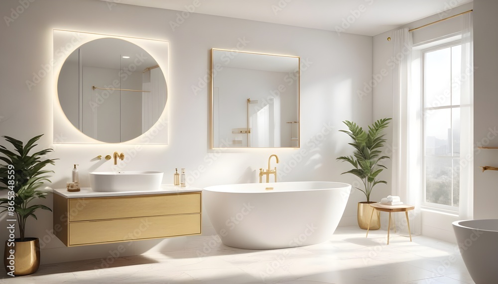 Photo interior modern design room 3d illustration Photo interior modern design room 3d illustration