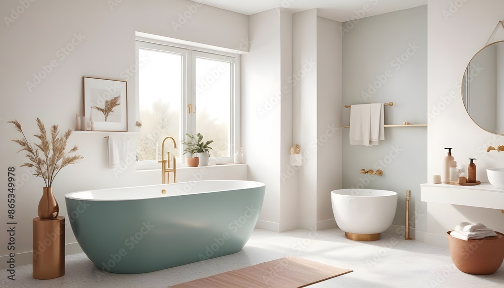 Photo interior modern design room 3d illustration