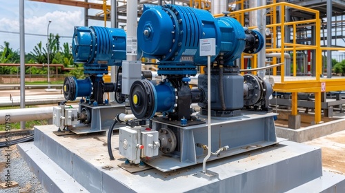 Electric Wastewater Pump Equipment in Operation for Treatment Plant Optimization