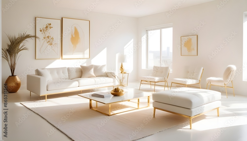 Photo interior modern design room 3d illustration Photo interior modern design room 3d illustration