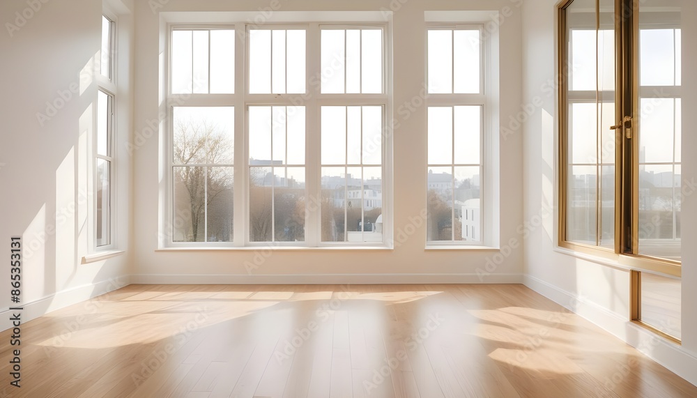 Fototapeta premium Photo interior modern design room 3d illustration