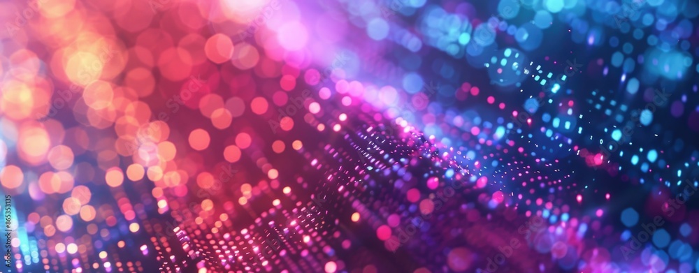 Colorful data visualization background with glowing light and bokeh effect. Colorful data visualization background with glowing light and bokeh effect.