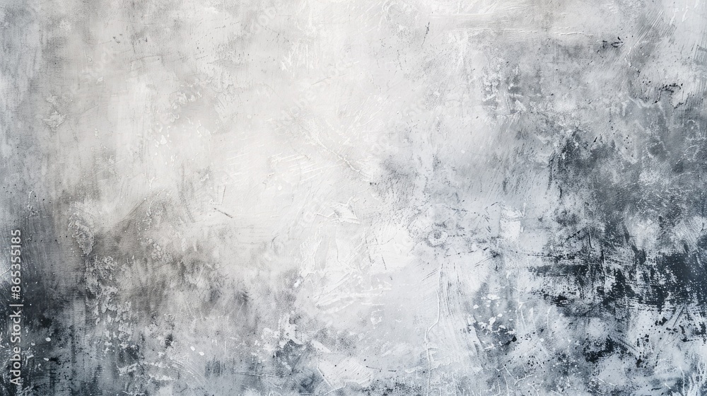 Fototapeta premium Abstract Grunge Wall Texture Background With White Light And Soft Grey Tones