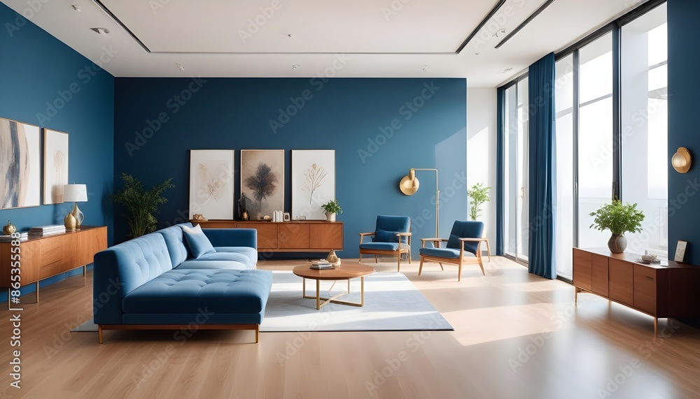 Photo interior modern design room 3d illustration Photo interior modern design room 3d illustration
