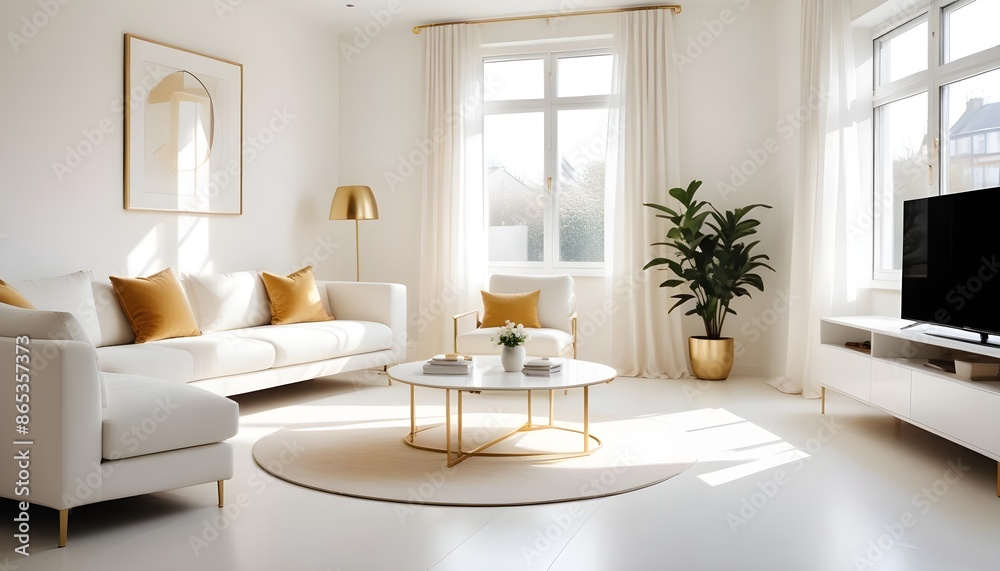 Photo interior modern design room 3d illustration Photo interior modern design room 3d illustration