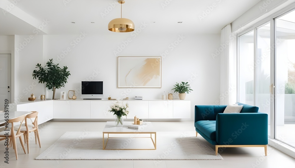 Photo interior modern design room 3d illustration Photo interior modern design room 3d illustration