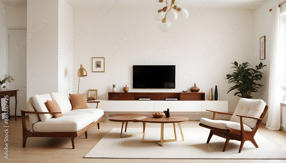 Fototapeta premium Photo interior modern design room 3d illustration