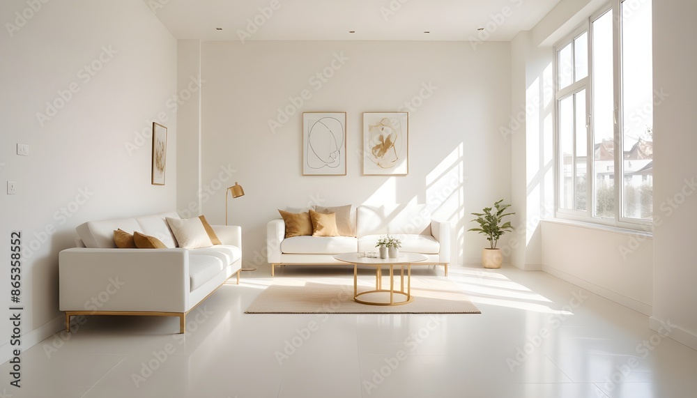 Photo interior modern design room 3d illustration Photo interior modern design room 3d illustration