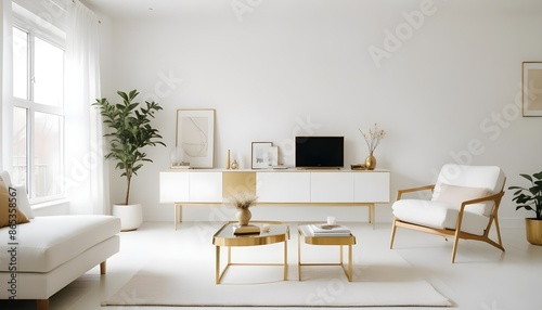 Photo interior modern design room 3d illustration