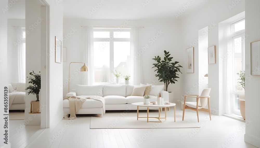 Photo interior modern design room 3d illustration Photo interior modern design room 3d illustration