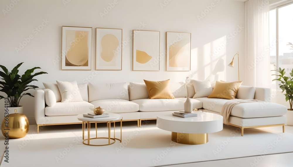 Photo interior modern design room 3d illustration Photo interior modern design room 3d illustration
