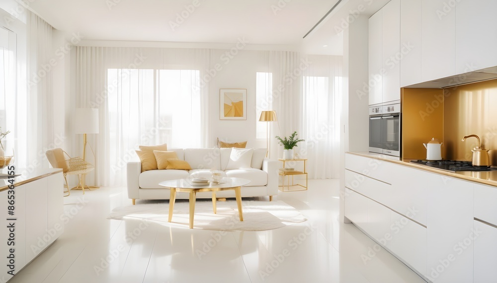 Photo interior modern design room 3d illustration Photo interior modern design room 3d illustration