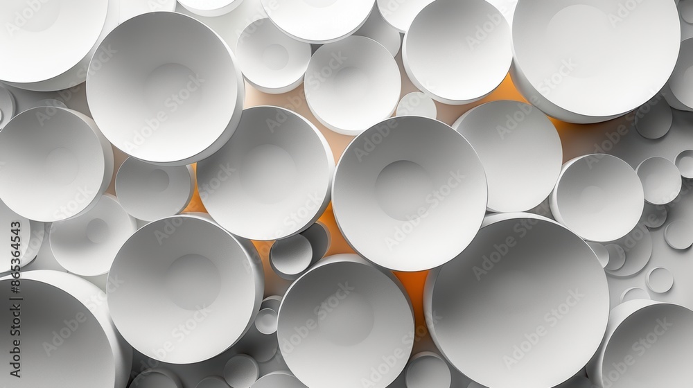 A minimalist background with a pattern of overlapping circles in shades of white. A minimalist background with a pattern of overlapping circles in shades of white.