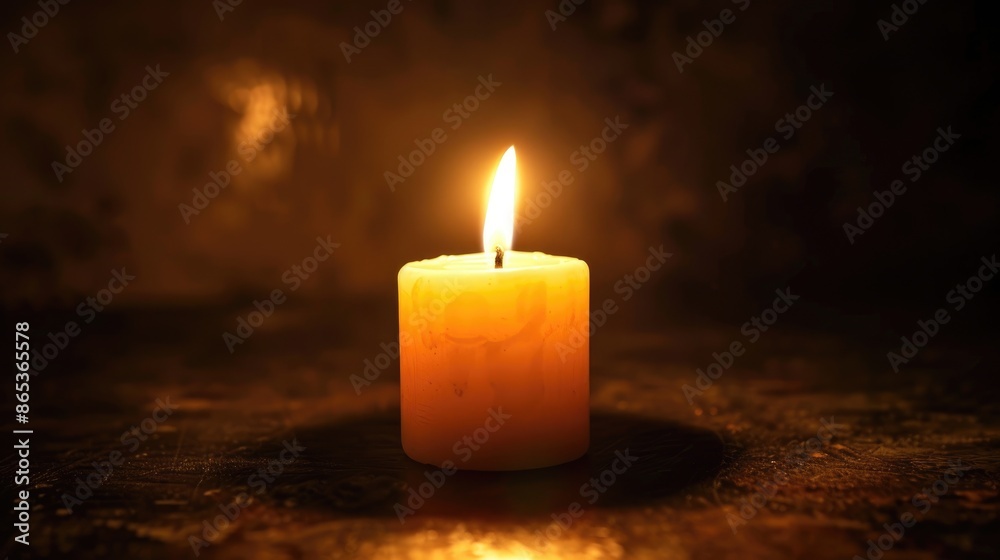 Evocative candle flame casting a warm glow against a dark canvas, symbolizing resilience and inner strength Evocative candle flame casting a warm glow against a dark canvas, symbolizing resilience and inner strength