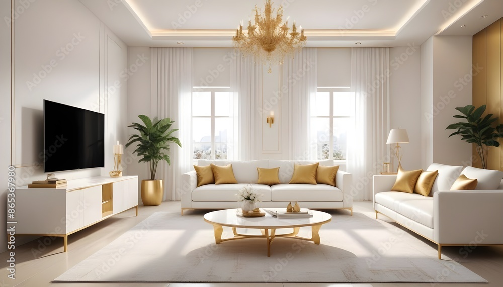 Photo interior modern design room 3d illustration Photo interior modern design room 3d illustration