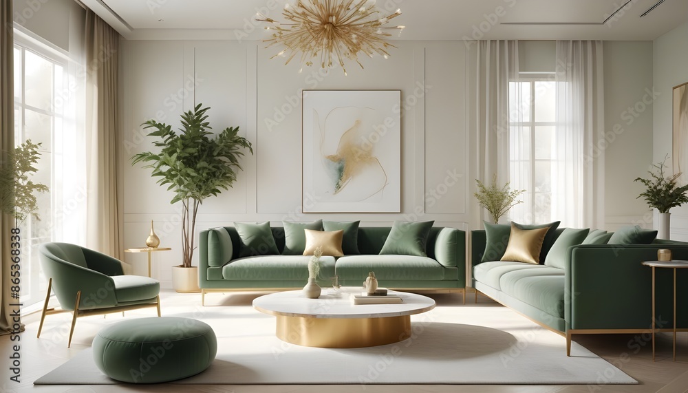 Photo interior modern design room 3d illustration Photo interior modern design room 3d illustration