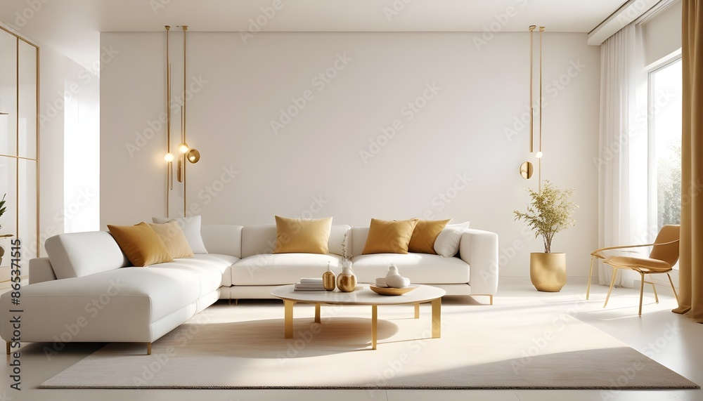 Photo interior modern design room 3d illustration Photo interior modern design room 3d illustration