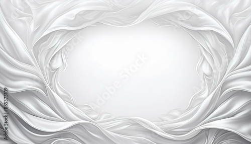 white blank copy space with frame silk
