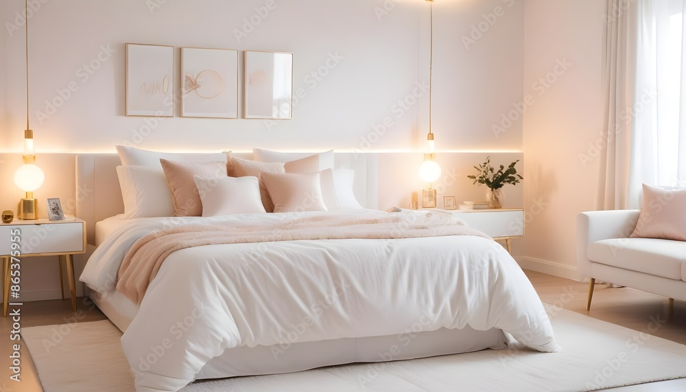 Photo interior modern design room 3d illustration Photo interior modern design room 3d illustration