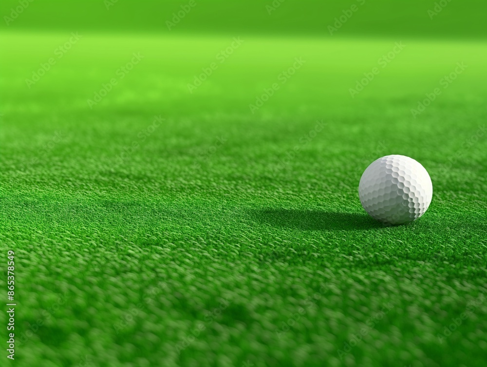 golf ball on the green golf field background golf ball on the green golf field background
