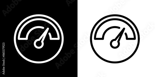 Speedometer icon. Business icon. Admin. Work Team. Black icon. Silhouette