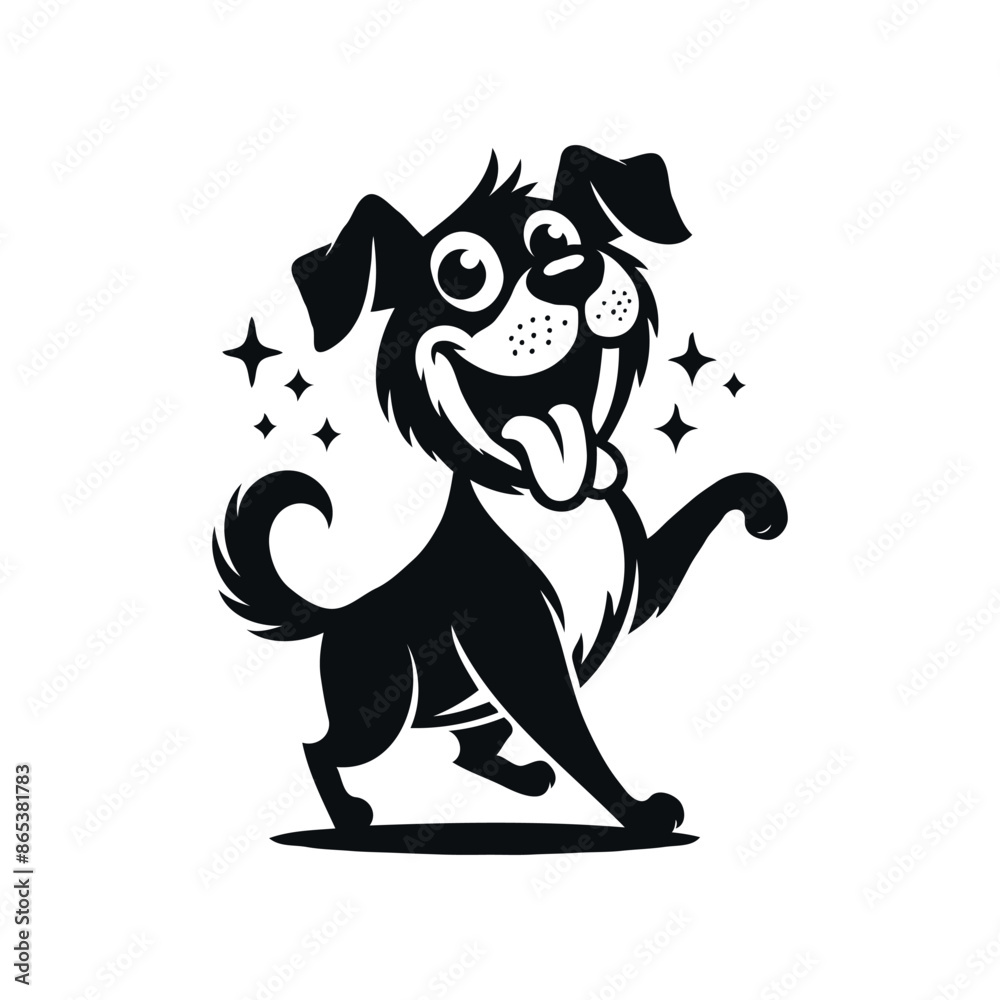 Obraz premium dog with bone