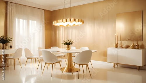 Photo interior modern design room 3d illustration