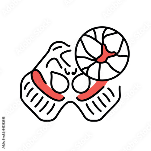 Parkinson's disease line black icon. Signs for web page, mobile app,