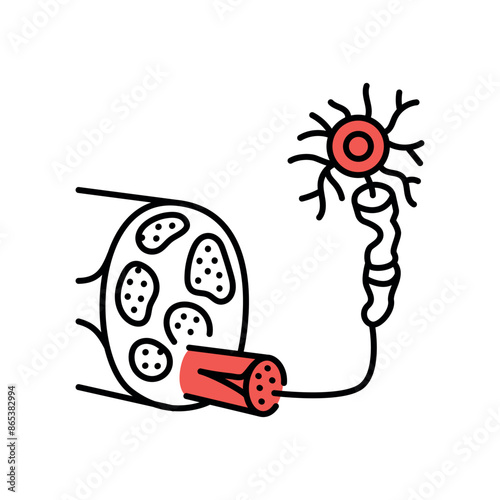 Polyneuropathy line black icon. Sign for web page, mobile app, photo