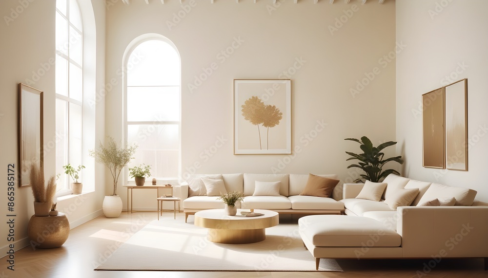 Photo interior modern design room 3d illustration Photo interior modern design room 3d illustration