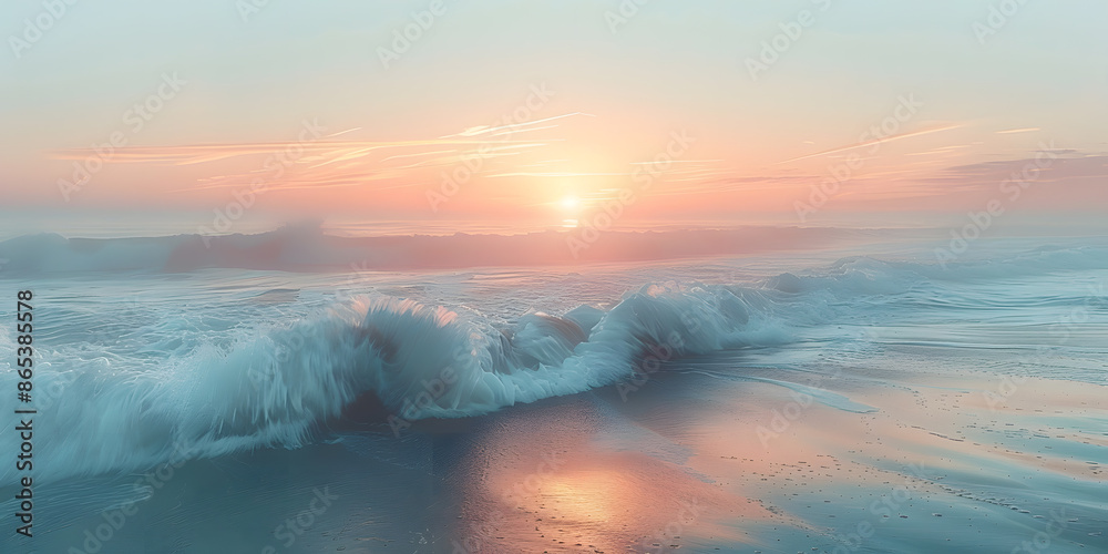 Fototapeta premium sunset on the beach