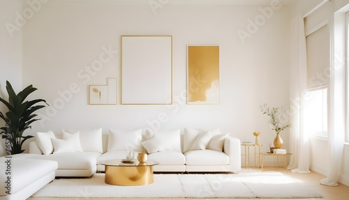 Photo interior modern design room 3d illustration