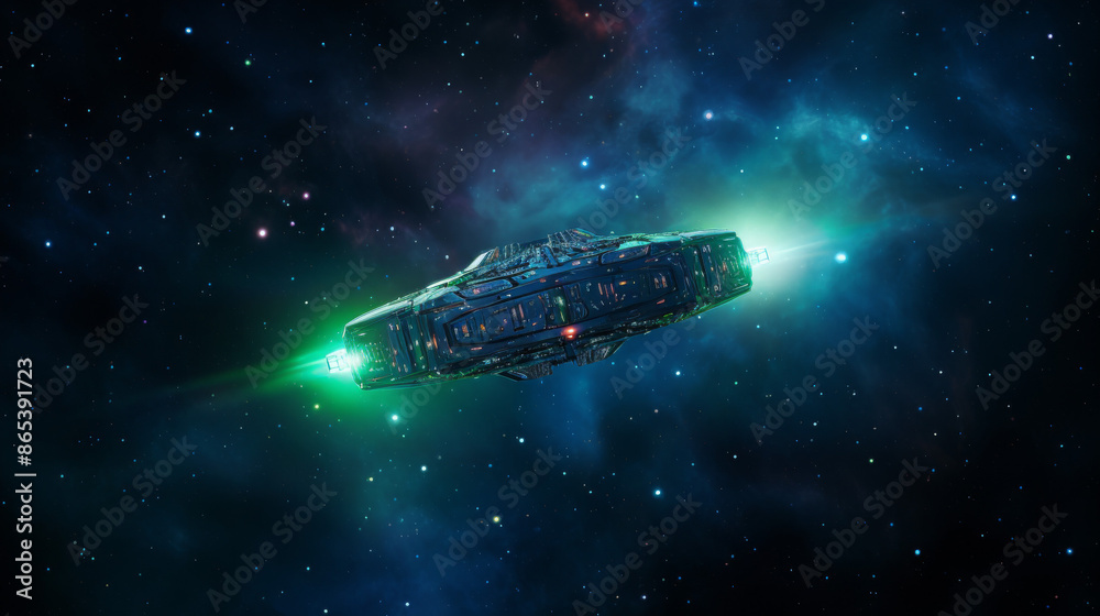 Obraz premium spacecraft, representing advancing space exploration. 