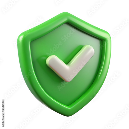 3D shield checkmark icon 3D shield checkmark symbol 3D shield checkmark photo