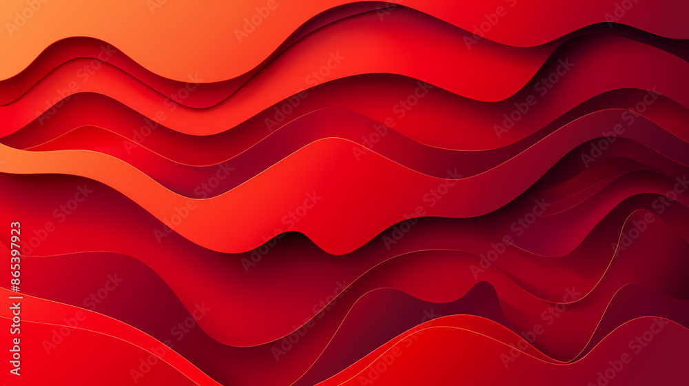 Vibrant red abstract waves creating a dynamic and energetic visual effect. Vibrant red abstract waves creating a dynamic and energetic visual effect.