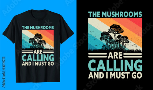Mushrooms T shirt Design