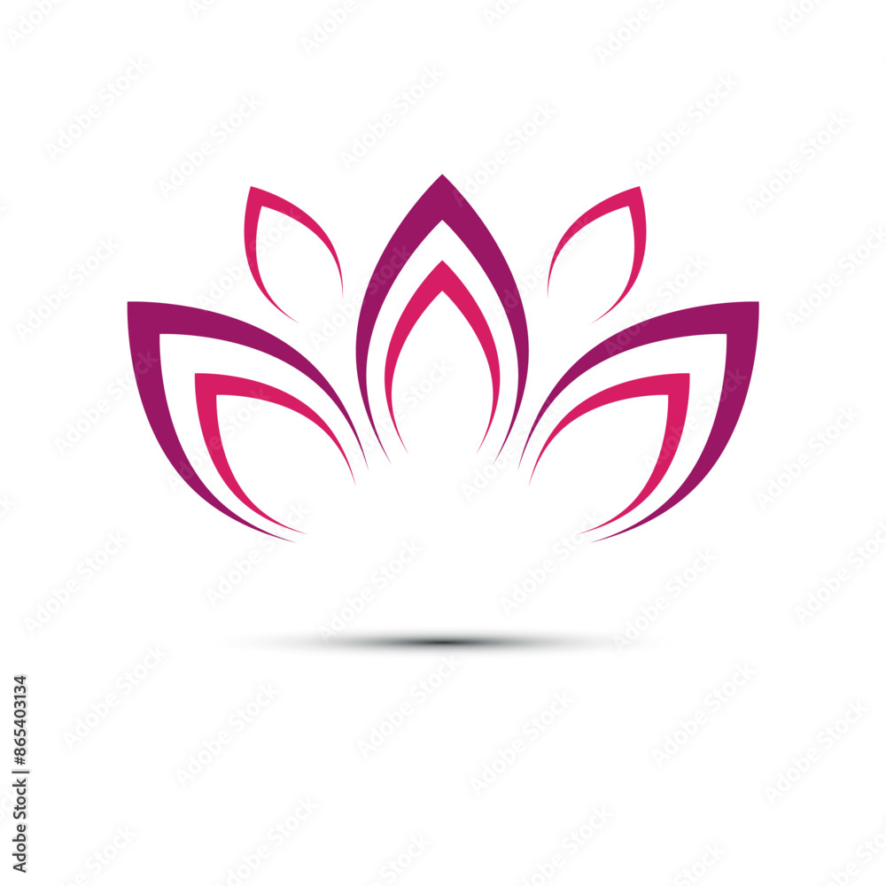 abstract logo design, Lotus flower symbol, vector graphics abstract logo design, Lotus flower symbol, vector graphics