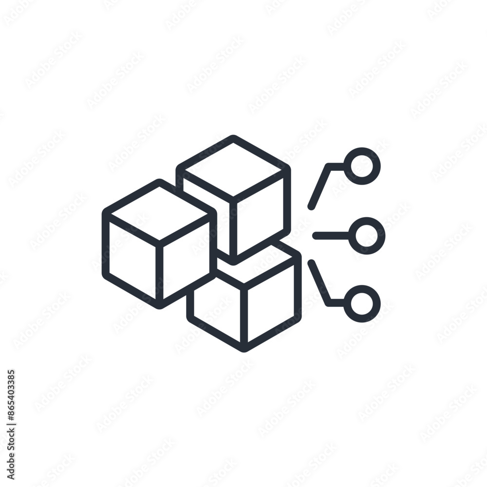 Blockchain icon. vector.Editable stroke.linear style sign for use web design,logo.Symbol illustration. Blockchain icon. vector.Editable stroke.linear style sign for use web design,logo.Symbol illustration.