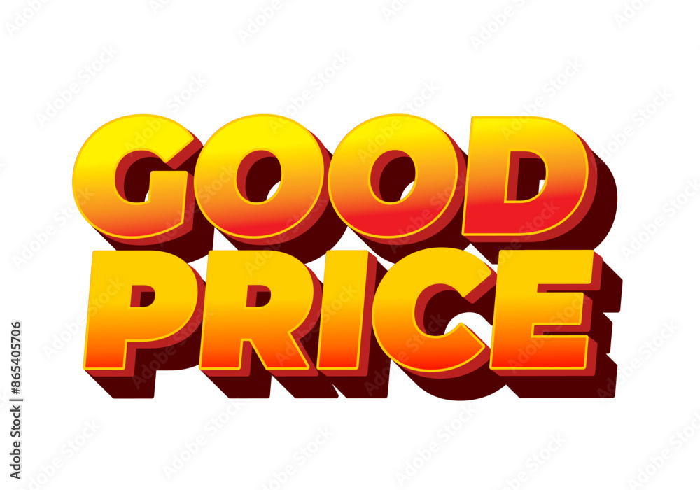 Good price. Text effect in 3D look with good colors Good price. Text effect in 3D look with good colors