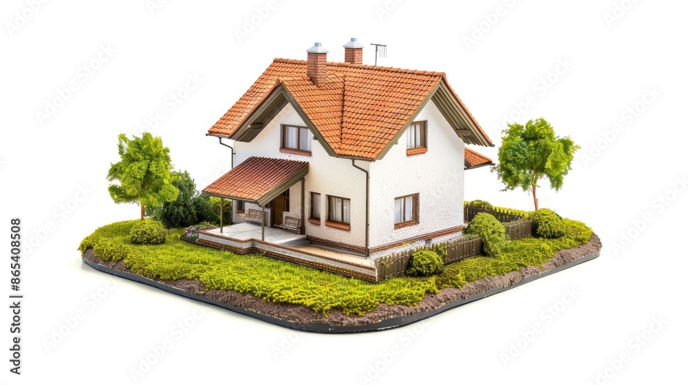house for sale on isolate transparency with white background house for sale on isolate transparency with white background