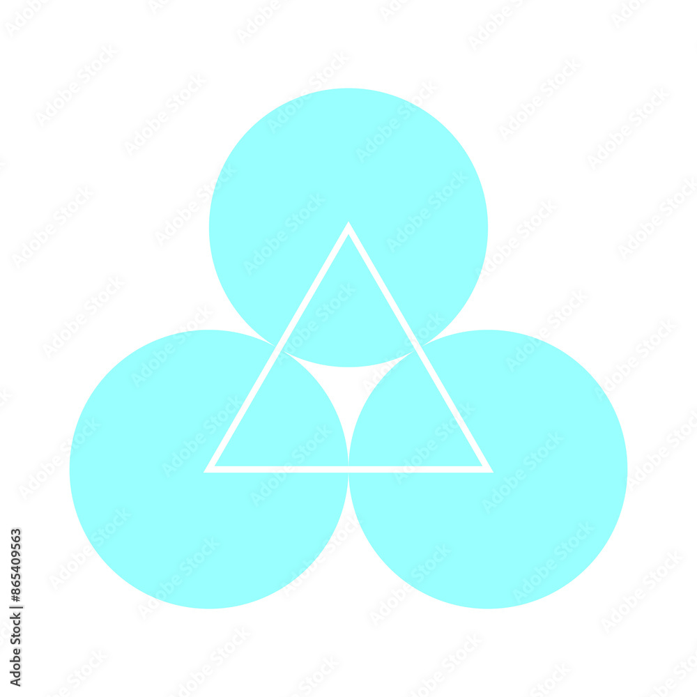 Triangle Shape in the 3 Circle Shape, can use for Logo Gram, Website, Ornate, Decoration or Graphic Design Element. Format PNG Triangle Shape in the 3 Circle Shape, can use for Logo Gram, Website, Ornate, Decoration or Graphic Design Element. Format PNG
